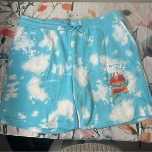 Avatar: The Last Airbender tie-dye fleece shorts